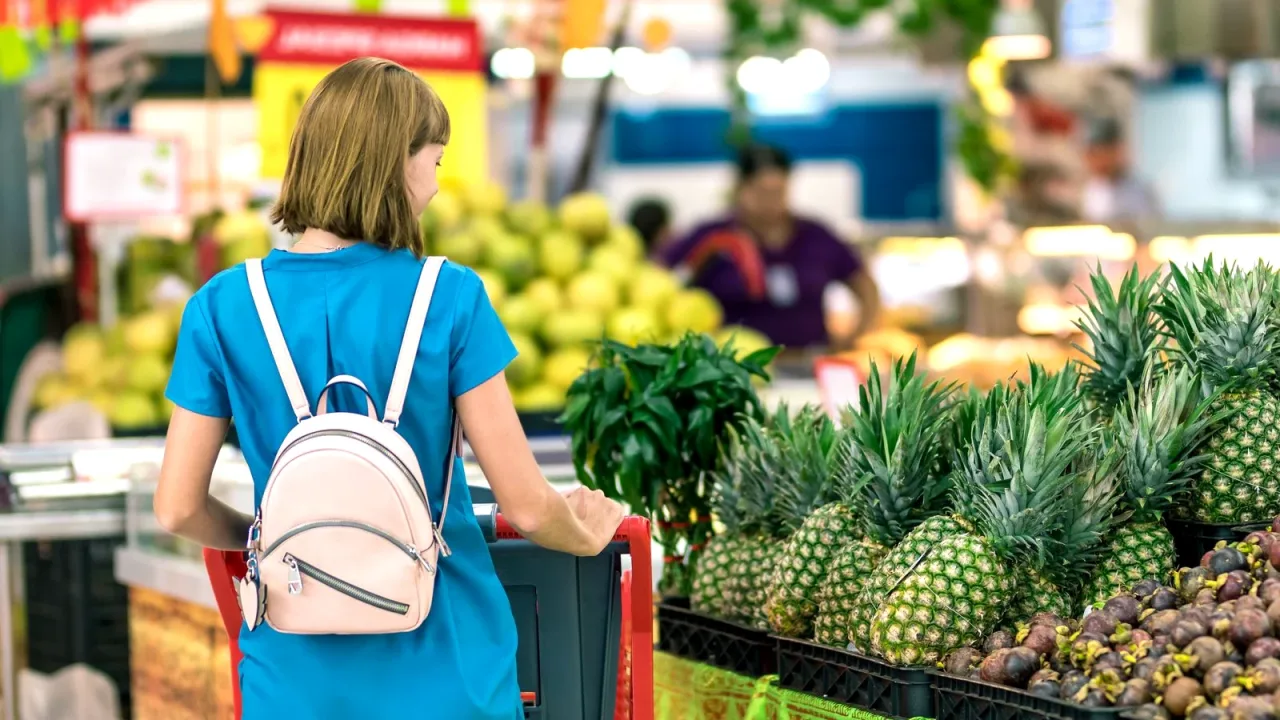 Market reyonunda yazlık ürünler